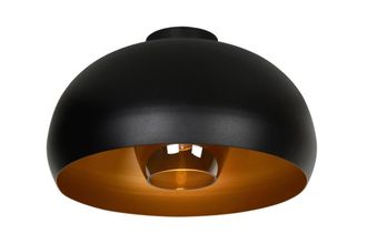 Netlighting Sharan Retro Flush Ceiling Light &Oslash; 38cm 1xE27 Black