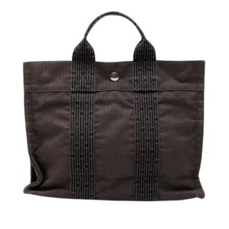 Herm&egrave;s Pre-owned Tote Bags, female, Brown, Size: ONE SIZE Pre-owned Herline PM Canvas Tote
