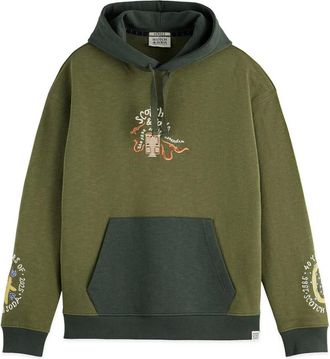 Scotch & Soda Heren, Sweatshirts & Hoodies, Groen, Maat: S