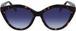 Longchamp 56mm Cat Eye Sunglasses in Dark Havana at Nordstrom Rack
