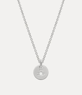 Vivienne Westwood Man. Lewis Pendant Necklace Silver Cubic Zirconia Men
