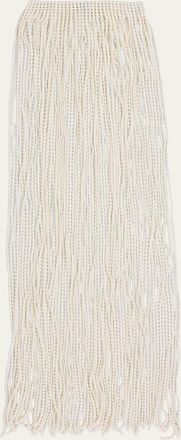 Alaia Knit Beaded Scarf