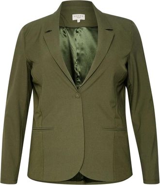 Kaffe Curve Klassieke Blazer Grape Leaf - Dames - Blazers - Groen - XL - Polyester - Jassen