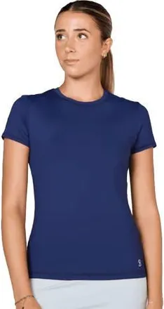 Sofibella UV Colors Short Sleeve Womens Tennis Shirt in Navy at Nordstrom, Size X-Large