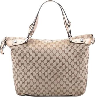 Gucci Pre-owned Handbags, female, Brown, Size: ONE SIZE Pre-owned Satchel