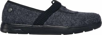 Skechers Womens Arch Fit Lounge Be Calm Slip On Shoes In Black/gray