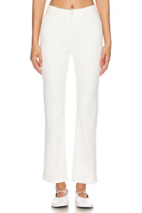 Mother The Tripper Ankle Flare Jeans In Cream Puffs