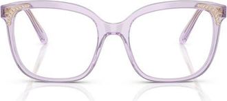 Swarovski 52mm Butterfly Optical Glasses in Transparent Lilac/Demo Lens at Nordstrom