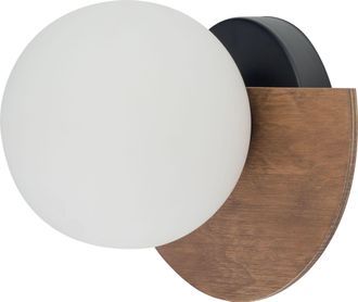 Sigma L&aacute;mpara De Pared Sigma Mirror Negro Blanco Marr&oacute;n Dise&ntilde;o Interior