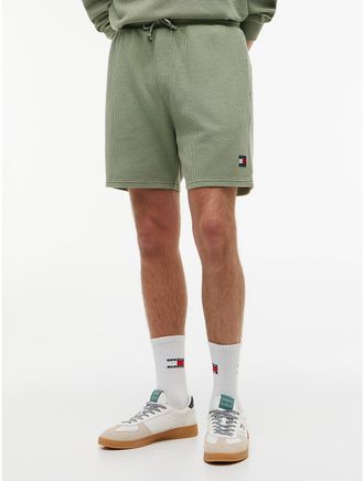 Tommy Hilfiger Mens Tommy Jeans Waffled Beach Short - Green - L