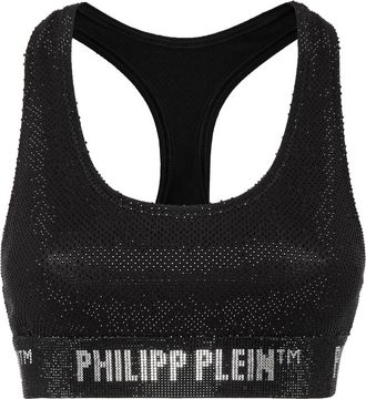 Philipp Plein Bra Stones - Dames - BHs - Zwart - XS - Katoen - Ondergoed