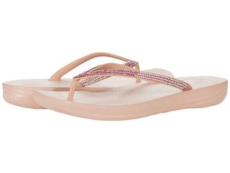 FitFlop Iqushion Ombre Sparkle Flip-Flops Womens Shoes Beige : 10 M (B), Synthetic