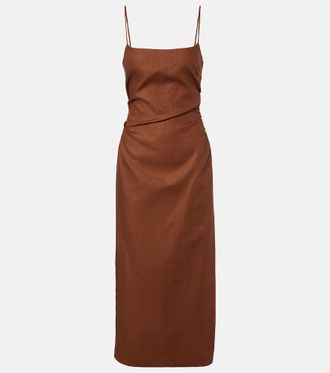 Sir. Linen midi dress