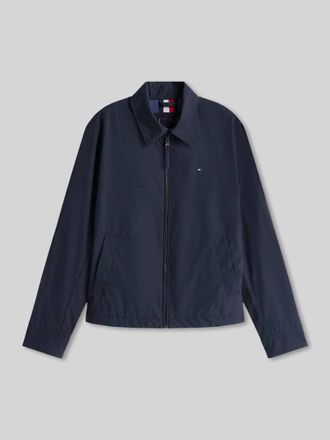 Tommy Hilfiger Regular Fit Blouson mit Logo-Stitching Modell IVY in Dunkelblau, Gr&ouml;&szlig;e XXL