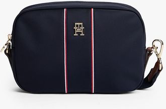 Tommy Hilfiger Womens Signature Stripe Crossbody Bag - Navy