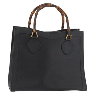 Gucci Pre-owned Handbags, female, Black, Size: ONE SIZE Pre-owned Vintage Tote Bag