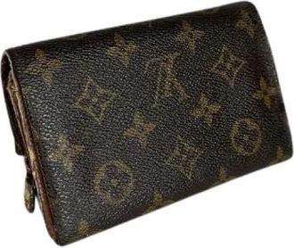 Louis Vuitton Pre-owned Vintage Portemonnee - Dames - Vintage Accessoires - Bruin - ONE Size - Leer - Vintage