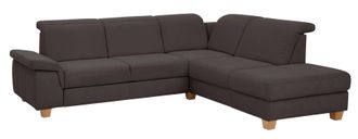 HOME AFFAIRE Ecksofa »Dalia L-Form« mit Federkernpolsterung, wahlweise mit Bettfunktion, Bettkasten