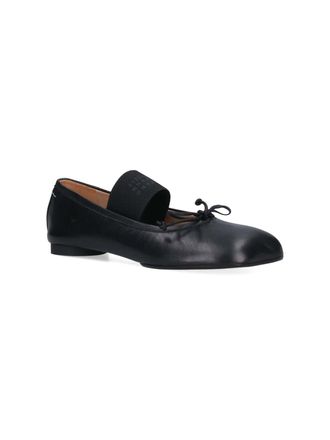 Maison Margiela Womens Flat Shoes Black Upper: Ovine Leather