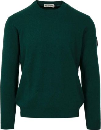Roy Rogers Rondgebreide kleding - Heren - Ronde hals truien - Groen - XL - Wol - Truien & Vesten