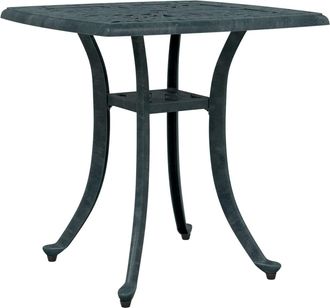 vidaXL Mesa De Jard&iacute;n Aluminio Fundido Verde 53x53x53 Cm Vidaxl
