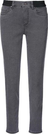 Anna Montana Dames, Jeans, Grijs, Maat: M Denim