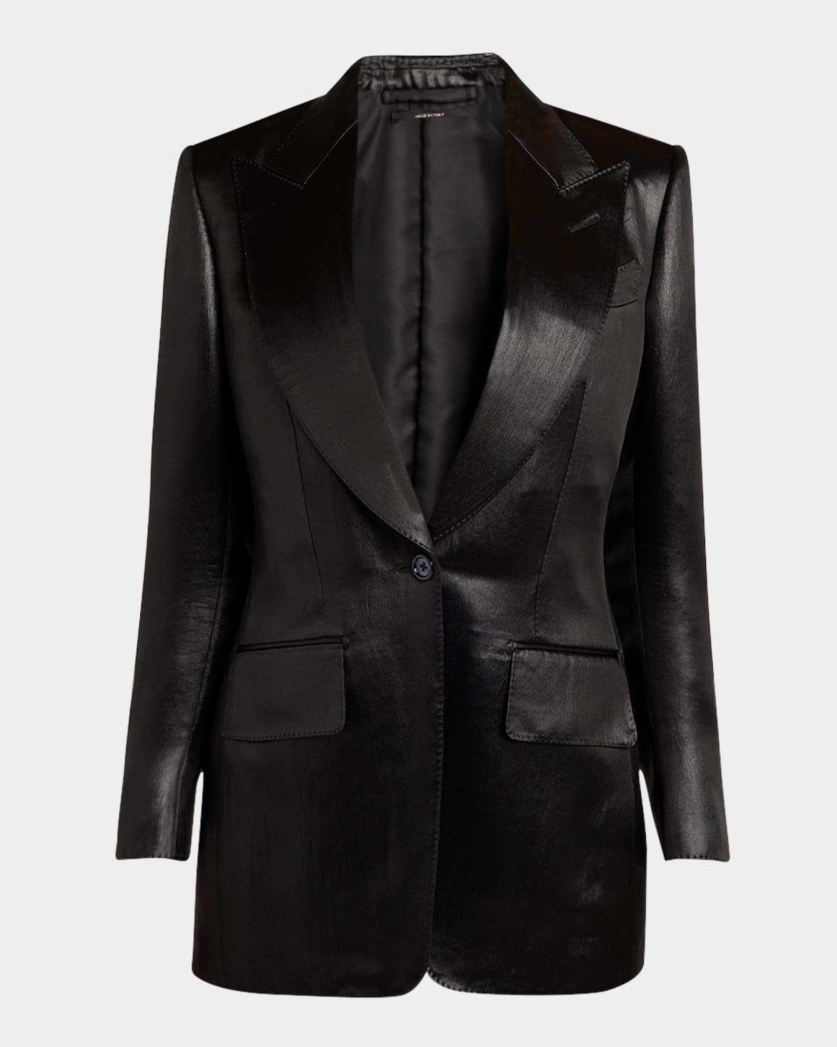 ジャケット Tom Ford Single-Breasted Tuxedo Jacket Bianca Tom Ford Tuxedo jacket 
