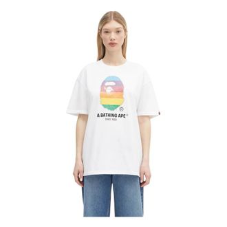 A Bathing Ape A Bathing Ape, Mujer, Camisetas, Blanco, Talla: S