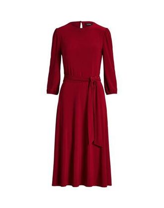 Ralph Lauren BELTED JERSEY DRESS