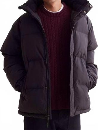 Saturdays Surf NYC Enomoto Stand Collar Puffer Jacket In Black