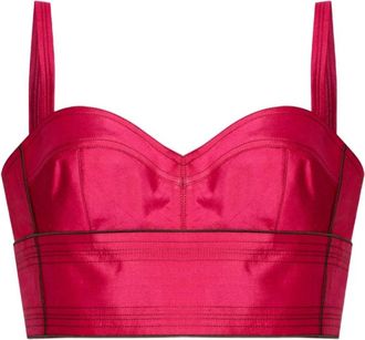Tory Burch Top Fuxia - Dames - Tops zonder mouwen - Roze - XS - Tops