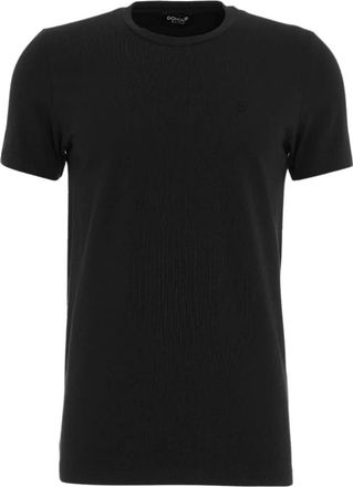 Dondup Klassiek T-shirt met ronde hals - Heren - T-shirts - Zwart - S - Katoen - Tops