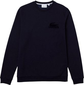 Lacoste Heren Fleece Lounge Sweatshirt (Marine)