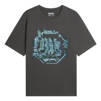 Li-Ning BadFive City Graphic Loose Fit T-shirt Grey AHSS735-5