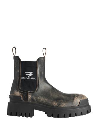 Balenciaga Black Logo Chelsea Boots