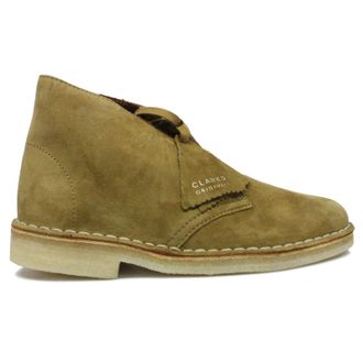 Clarks Desert Boot Suede Leather Womens Ankle Boots - Tan - Size:UK 7