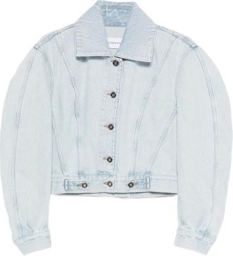 Givenchy Back-to-front Cocoon Jas - Dames - Spijkerjassen - Blauw - M - Katoen - Jassen
