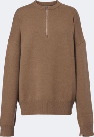 Extreme Cashmere N&deg;496 Like cashmere-blend half-zip sweater