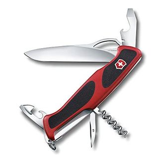 Victorinox by Swiss Army 0.9553.mc Rangergrip 61 Coltello Multiuso 11 Funzioni Lama Bloccabile Apertura Con Una Mano Materiale Poliammide E Acciaio Inox Colore Rosso