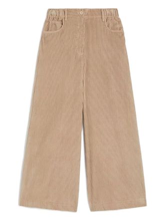 Max Mara Ursola trousers - women - Cotton - 44 - Neutrals