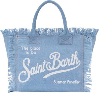 MC2 Saint Barth Tote Bags, female, Blue, Size: ONE SIZE MC2 Saint Barth Bags