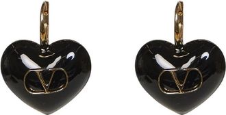 Valentino Garavani Coeur Royal Oorbellen - Dames - Oorbellen - Zwart - ONE Size - Accessoires