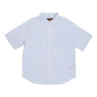 Drew House Seersucker Shirt Seersucker Blue DR-SS21-127