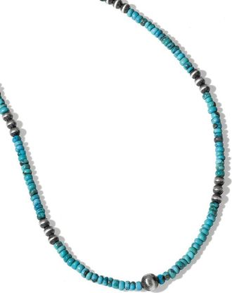 Tiramisu Plated Blue Mohave Turquoise Statement Necklace