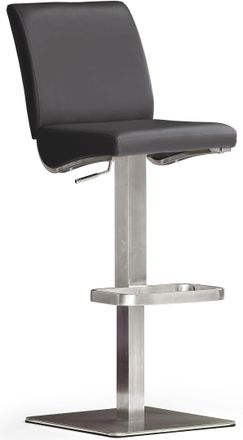 MCA Furniture Bistrostuhl »BARBECOOL Barhocker Bistrostuhl Tresenhocker« () mit Rückenlehne, Bodenplatte eckig, 180° drehbar, Sitzhöhe von 55-80cm