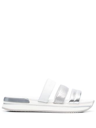 Hogan Sandalen met metallic bandje - Wit