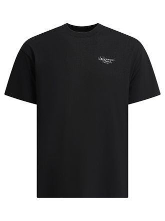 Givenchy Cotton T-Shirt With Logo T-Shirts Nero-Uomo