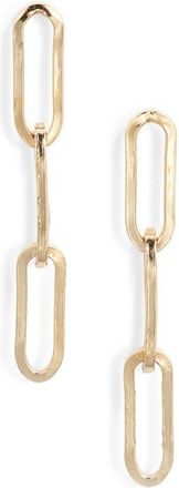 Nashelle Paper Clip Drop Earrings in Gold Fill at Nordstrom
