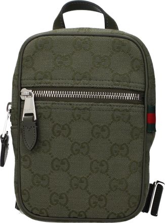 Gucci Herens Crossbodytassen Groen/Bosstof