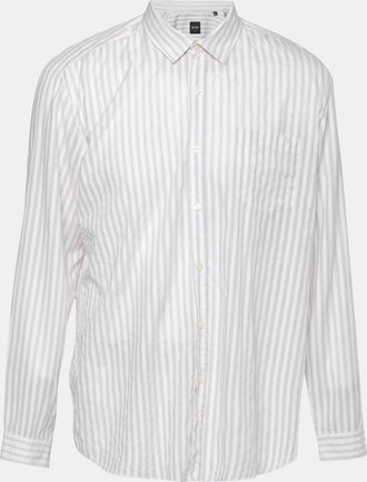 HUGO BOSS Boss By Hugo Boss White Striped Cotton Shirt